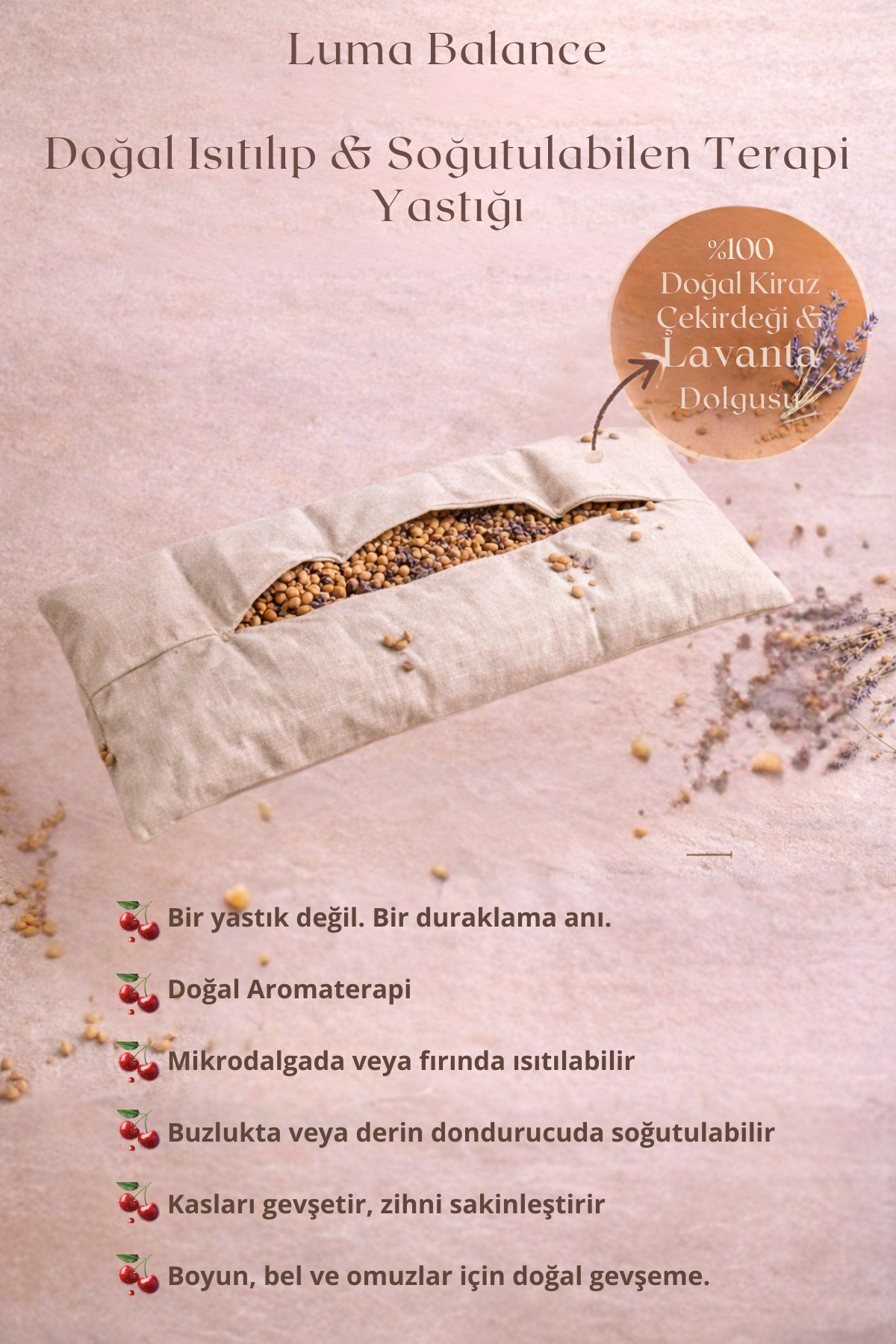Isıtılabilir Sıcak Ağrı Yastığı – “LUMA Warm Hug”
