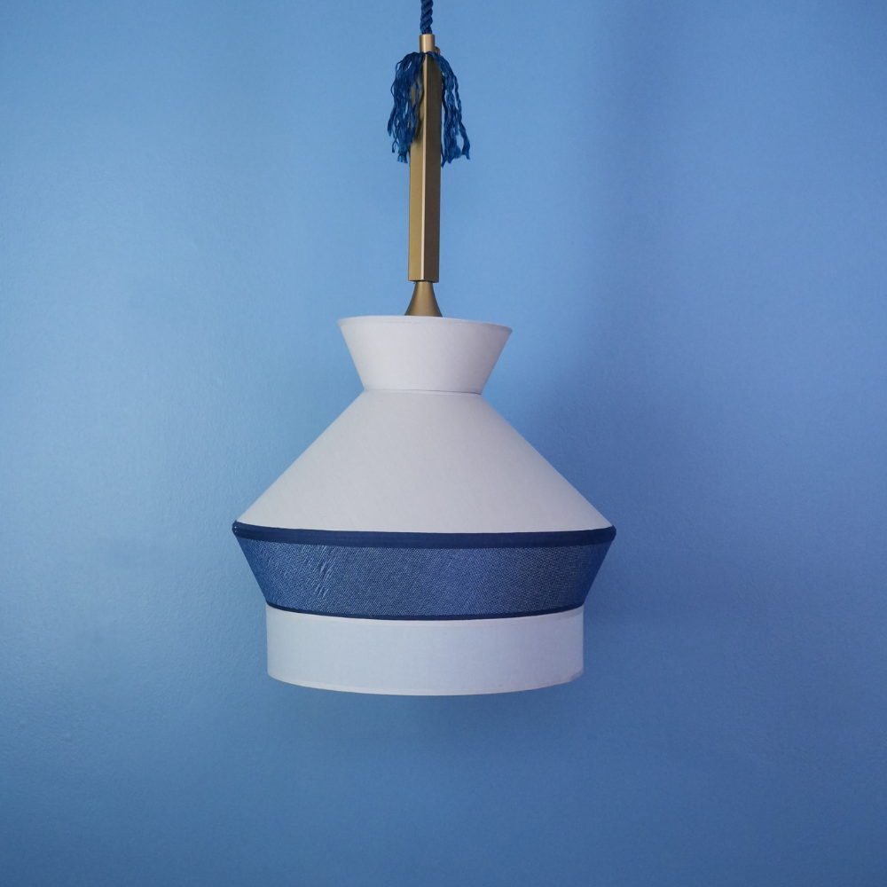 Akustik Avize Koleksiyonu-(-Artemis Sarkıt Avize Lacivert-Gri)