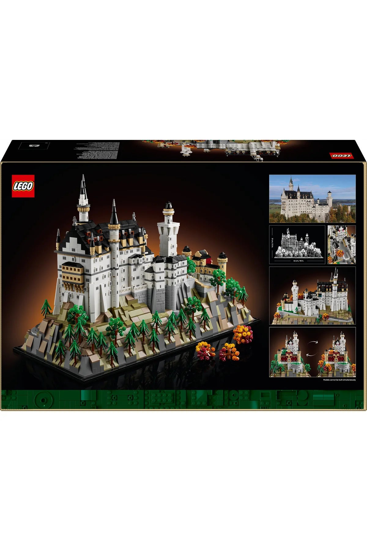 LEGO® Architecture Neuschwanstein Şatosu 21063 - Yetişkinler için Model Yapım Seti (3455P)