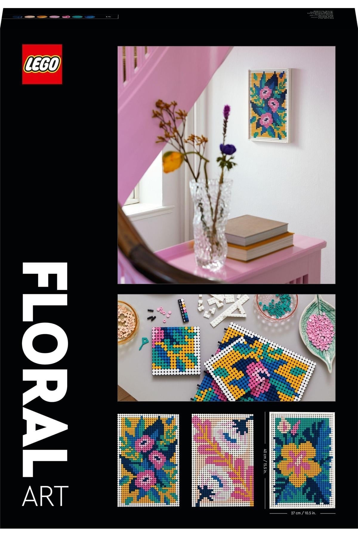 LEGO® Art Çiçek Resmi 31207 - Yetişkinler için Yaratıcı Hobi Yapım Seti (2870 Parça)