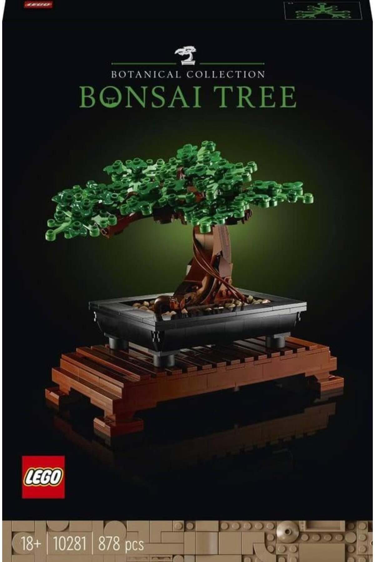 LEGO® Botanicals Bonsai Ağacı 10281 - Yetişkinler için Sergilenebilir Model Yapım Seti (878Parça)