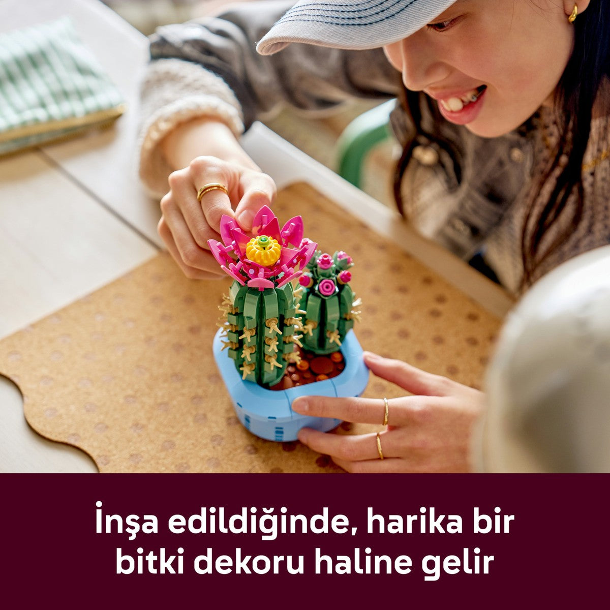 LEGO® Botanicals Çiçekli Kaktüs 11509 - 9 Yas ve Üzeri Çocuklar için 2 Kaktüs Içeren Yaratici Oyuncak Yapim Seti (482 Parça)