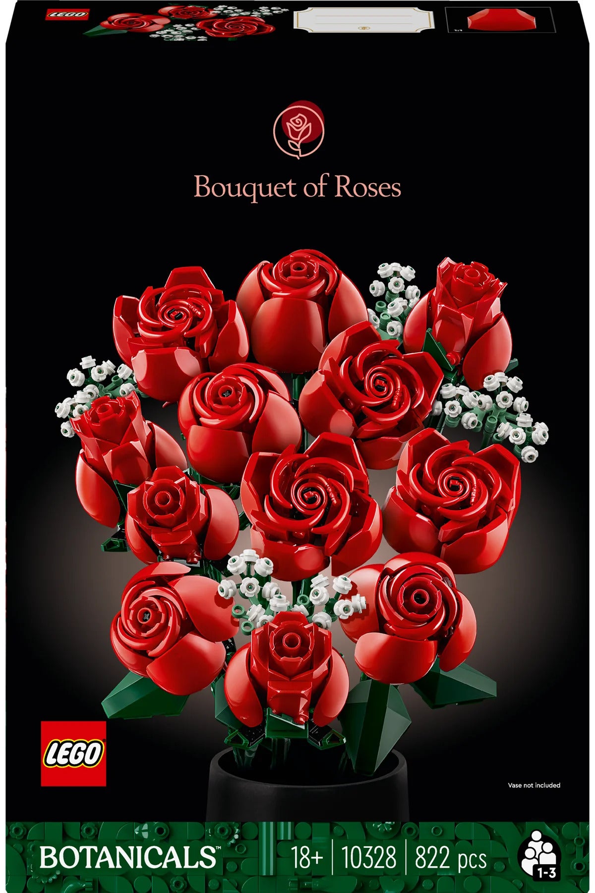 LEGO® Botanicals Gül Buketi 10328 - Yetişkinler için Yaratıcı Çiçek Model Yapım Seti (822P)