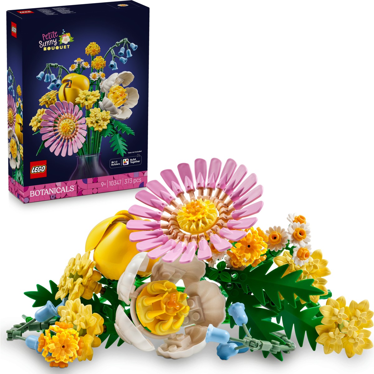 LEGO® Botanicals Küçük Sarı Buket 10347 - 9 Yaş ve Üzeri Çocuklar İçin Yaratıcı Dekoratif Çiçek Buketi Yapım Seti (373 Parça)