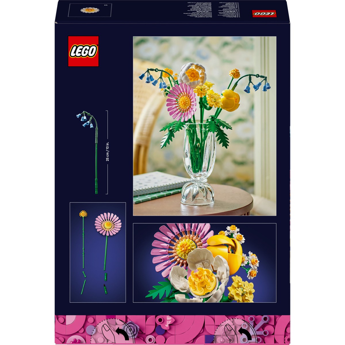 LEGO® Botanicals Küçük Sarı Buket 10347 - 9 Yaş ve Üzeri Çocuklar İçin Yaratıcı Dekoratif Çiçek Buketi Yapım Seti (373 Parça)