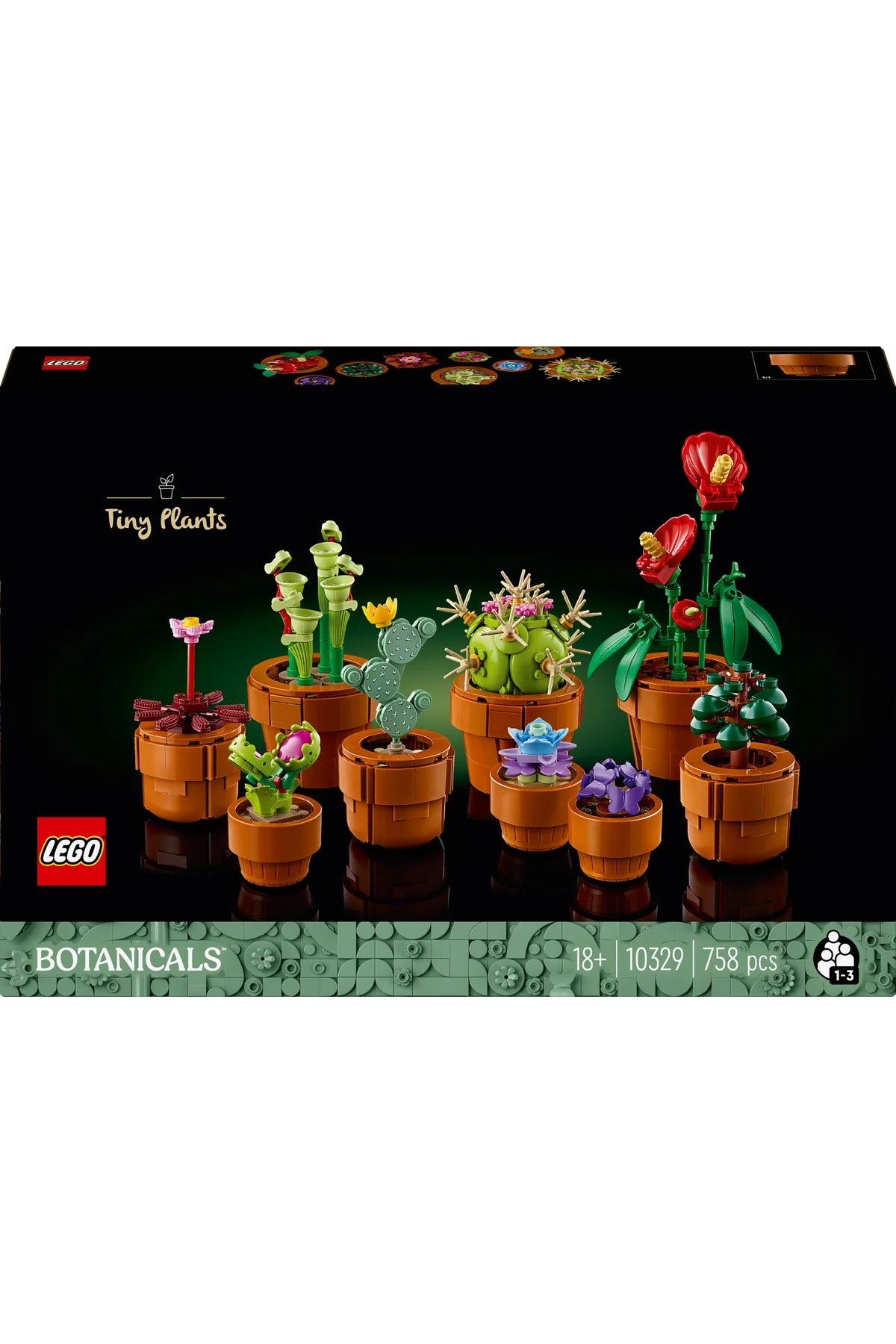 LEGO® Botanicals Minik Bitkiler 10329 - 18+ Yaratıcı Model Yapım Seti (758Parça)