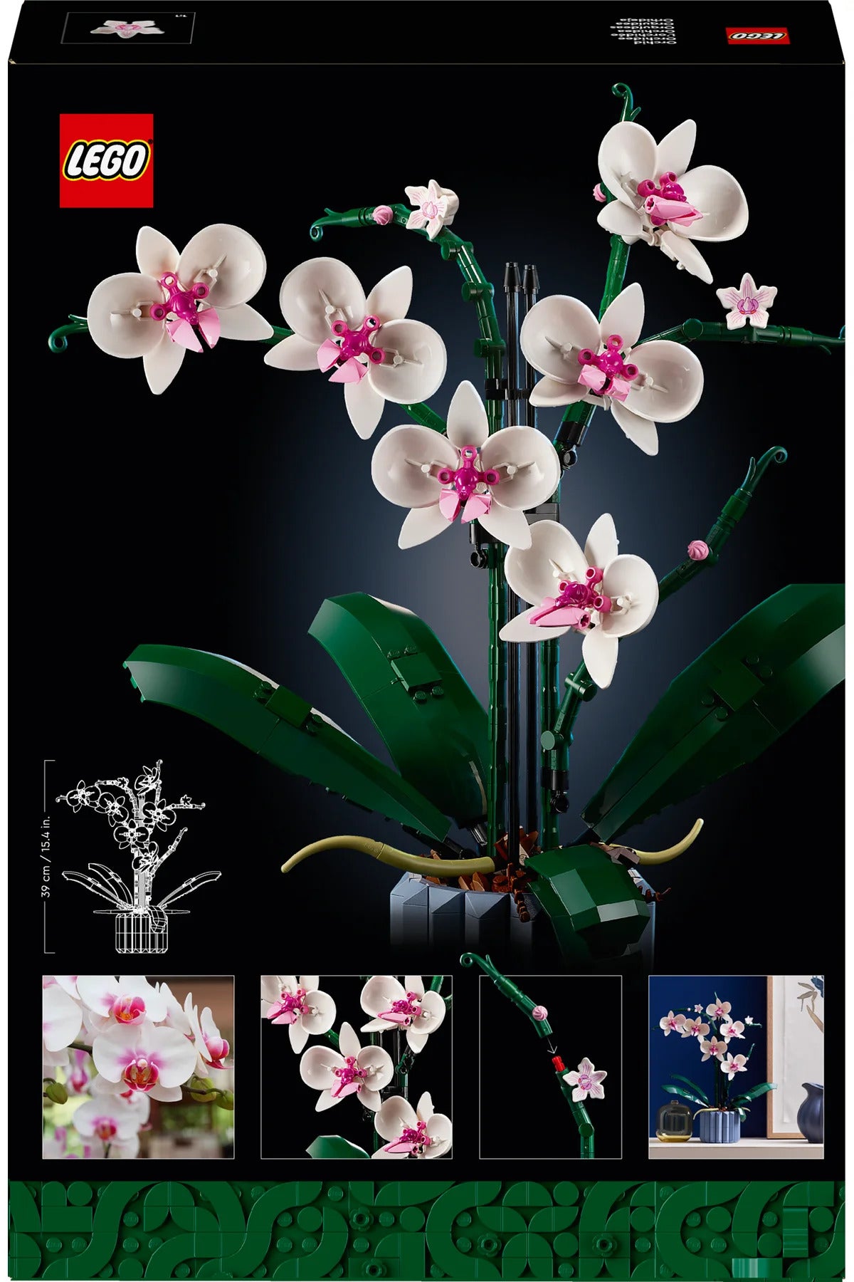 LEGO® Botanicals Orkide 10311 - Yetişkinler için Sergilenebilir Çiçek Modeli Yapım Seti (608 Parça)
