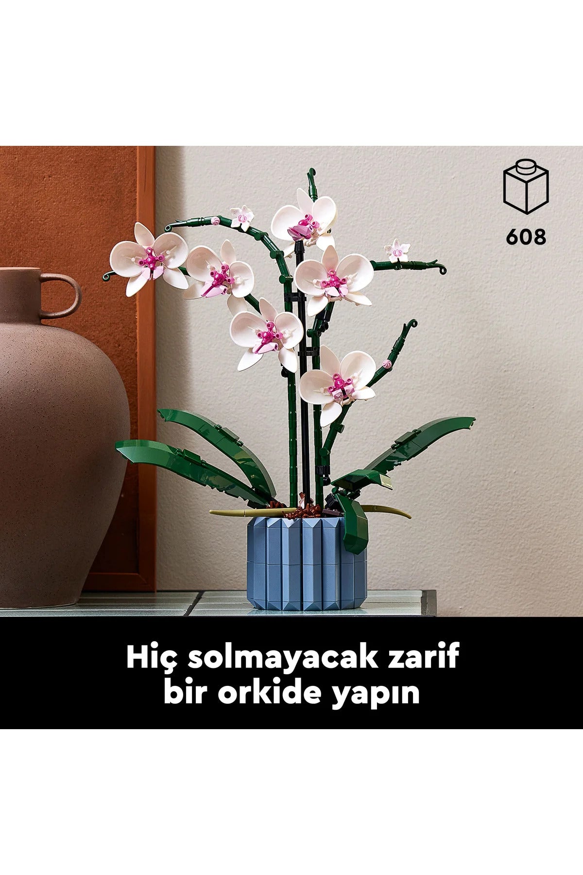 LEGO® Botanicals Orkide 10311 - Yetişkinler için Sergilenebilir Çiçek Modeli Yapım Seti (608 Parça)
