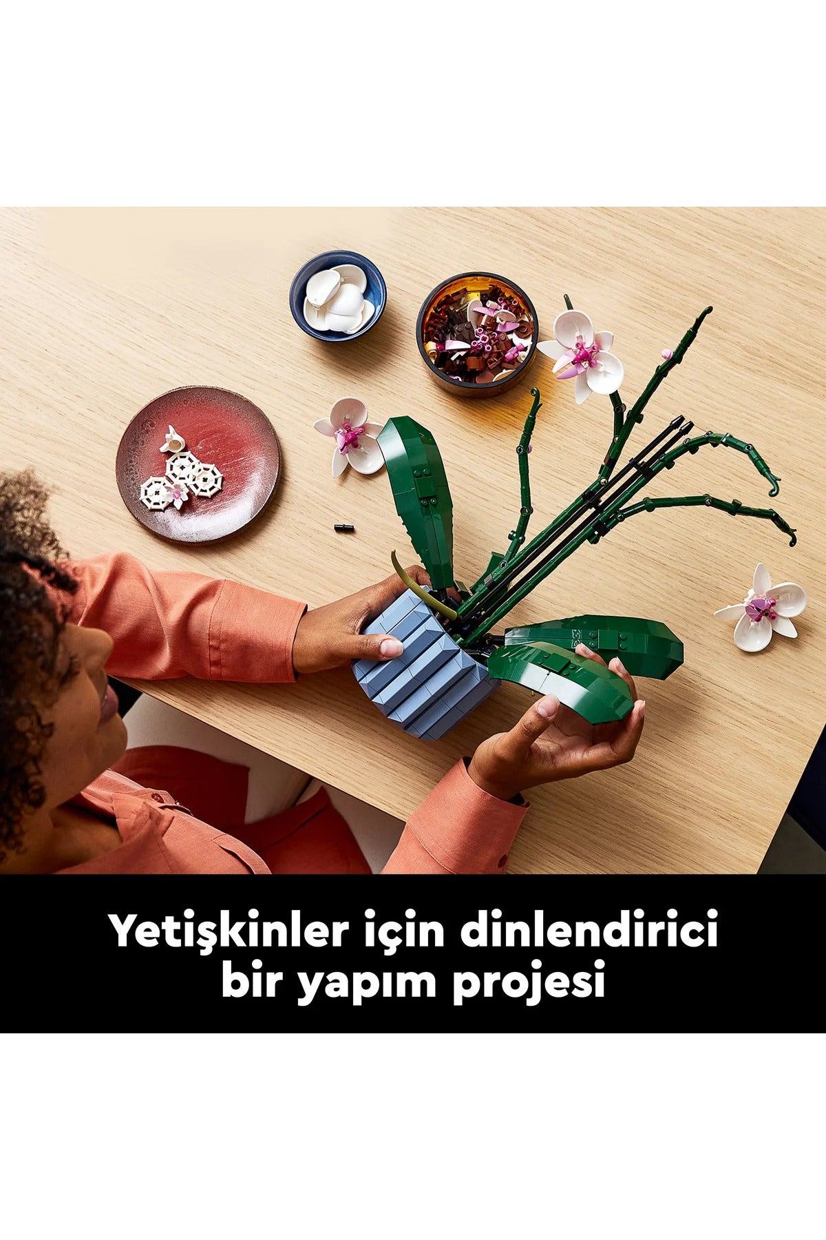 LEGO® Botanicals Orkide 10311 - Yetişkinler için Sergilenebilir Çiçek Modeli Yapım Seti (608 Parça)