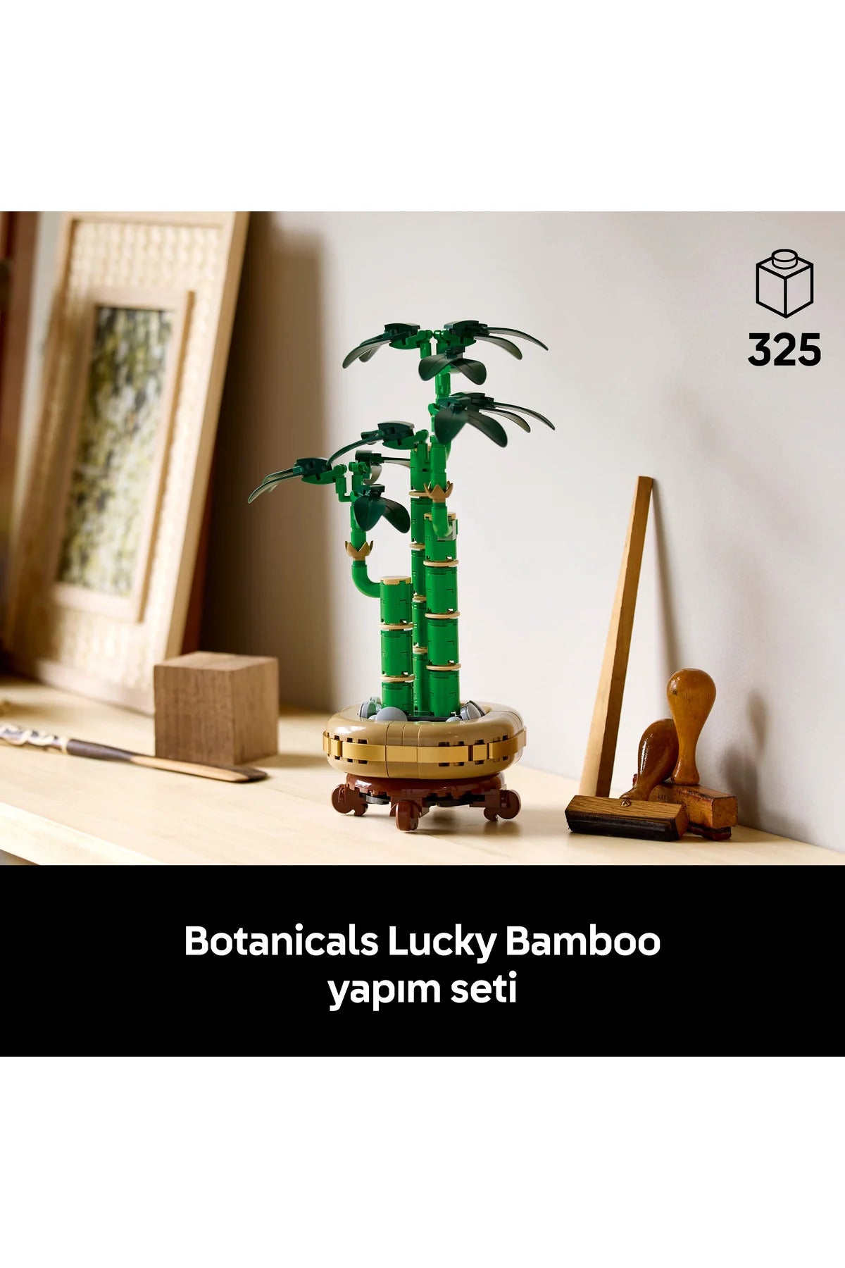 LEGO® Botanicals Şans Bambusu 10344 - Doğasever Yetişkinler için Dekoratif Bitki Yapım Seti (325P)