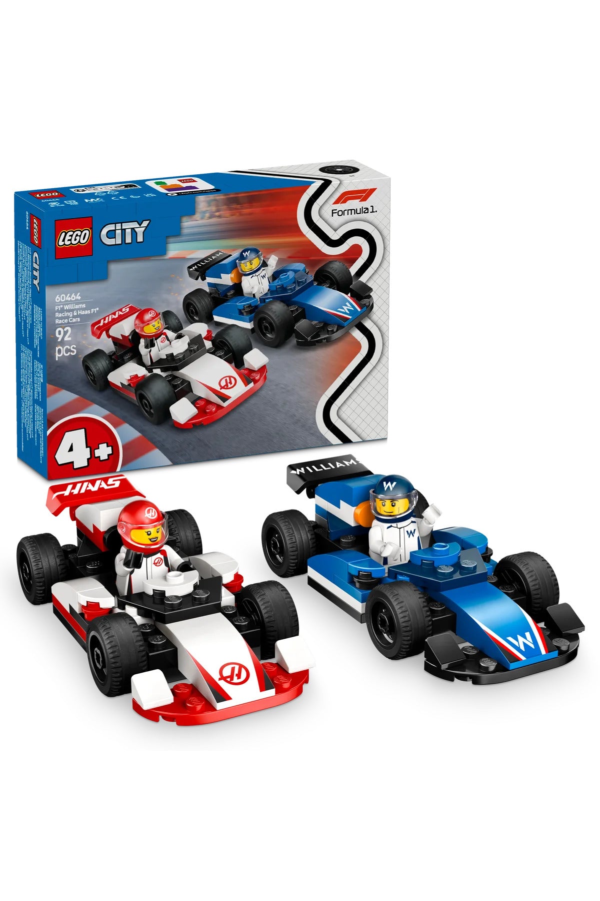LUCKMANページ LEGO® City 60464 F1® Williams & Haas Yarış Arabaları | 4+ Set – Luzart