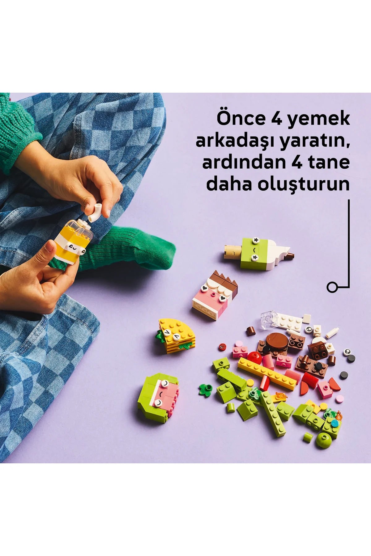 ® Classic Yaratıcı Yiyecek Arkadaşlar 11039 - 4+ Yaratıcı Oyuncak Yapım Seti (150Parça)