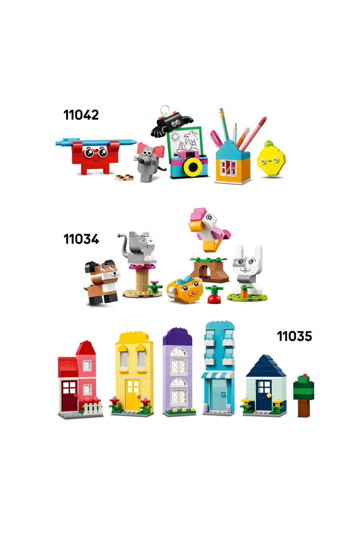 ® Classic Yaratıcı Yiyecek Arkadaşlar 11039 - 4+ Yaratıcı Oyuncak Yapım Seti (150Parça)