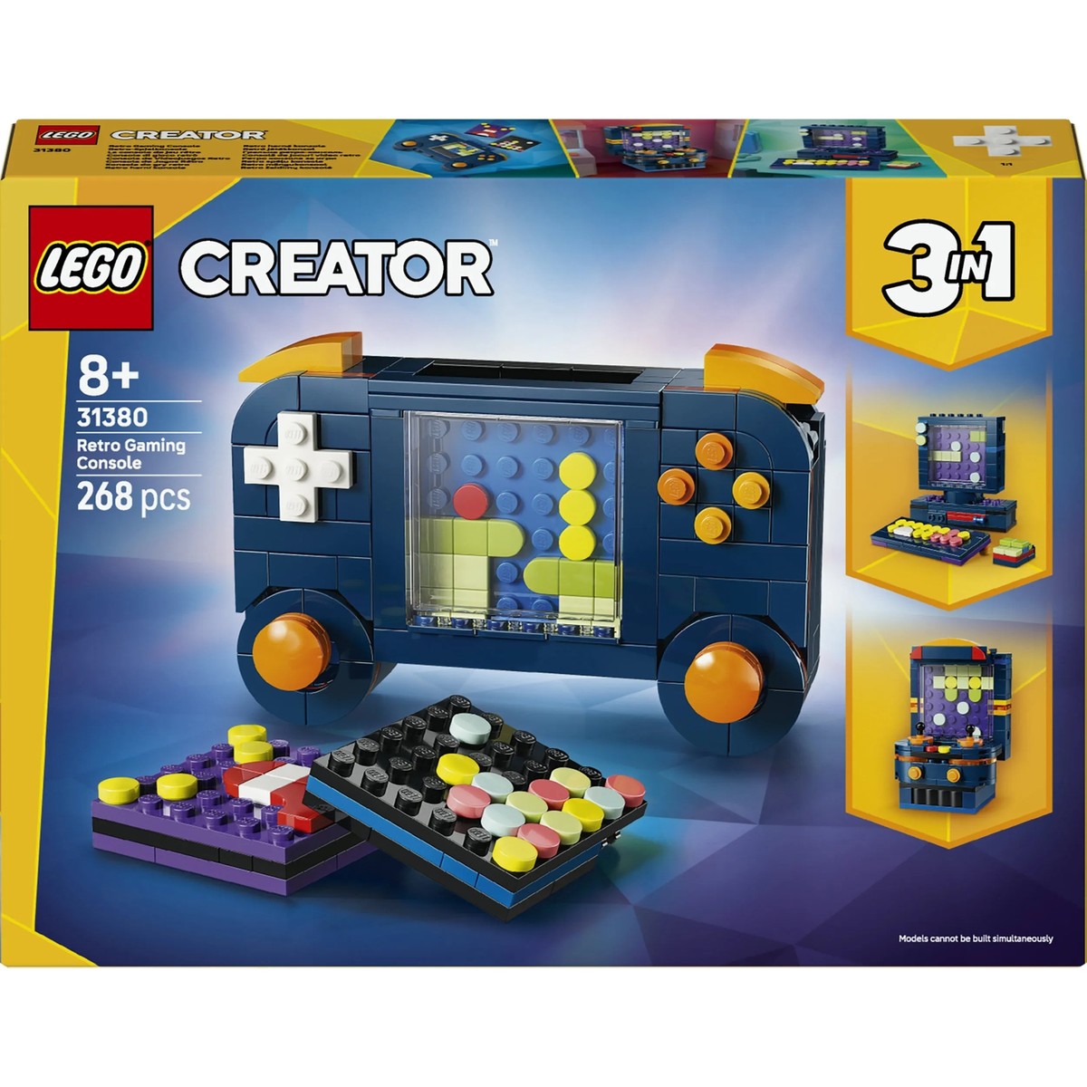 LEGO® Creator 3’ü 1 Arada Retro Oyun Konsolu 31380 – 8+ için Atariye Dönüşebilen Yaratıcı Oyuncak Yapım Seti (268 Parça)