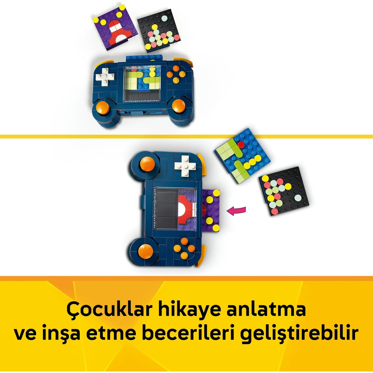 LEGO® Creator 3’ü 1 Arada Retro Oyun Konsolu 31380 – 8+ için Atariye Dönüşebilen Yaratıcı Oyuncak Yapım Seti (268 Parça)