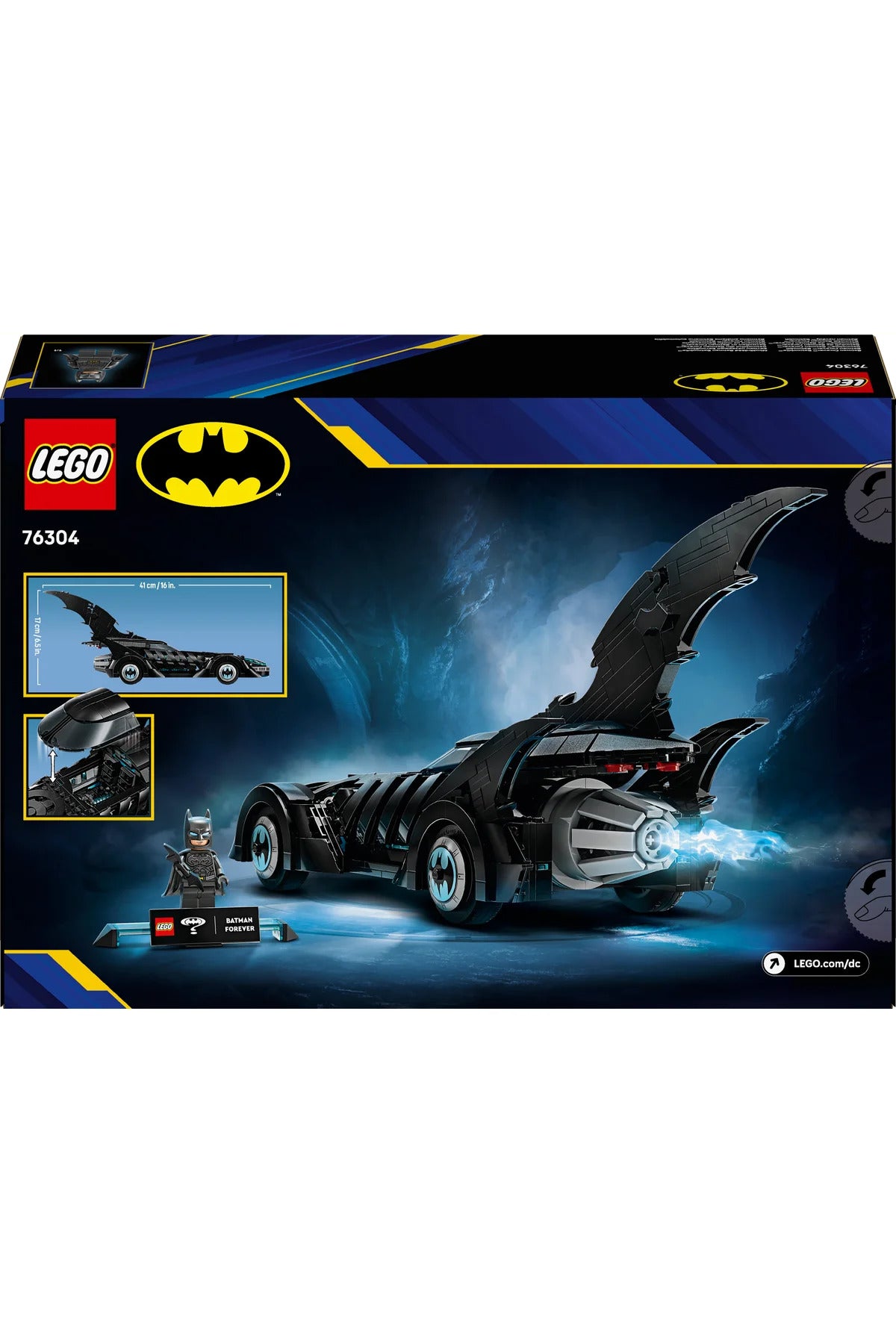 LEGO® DC Batman™: Batman Forever™ Batmobile™ 76304 - 12+ için Dekoratif Oyuncak Yapım Seti (909P)