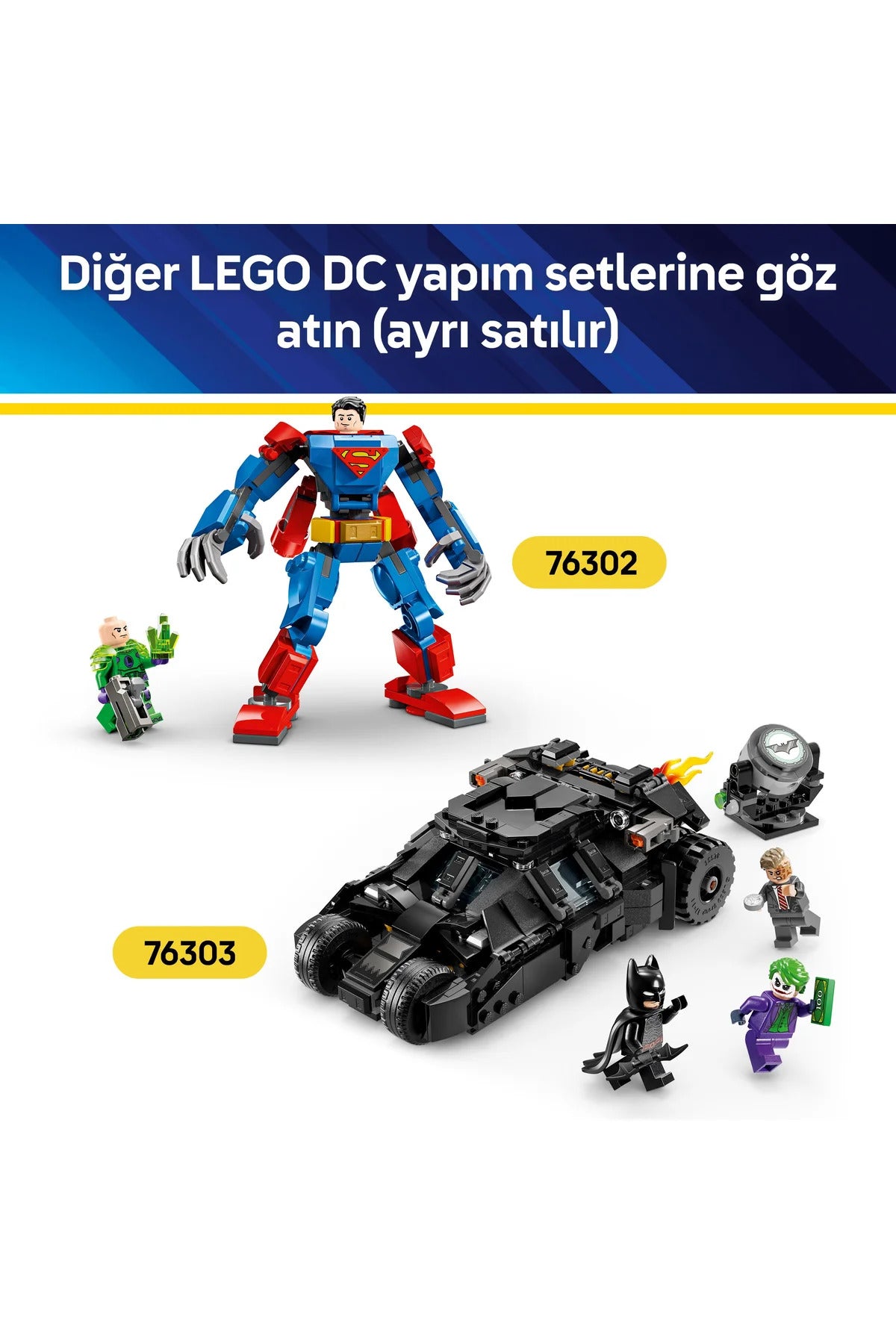 LEGO® DC Batman™: Batman Forever™ Batmobile™ 76304 - 12+ için Dekoratif Oyuncak Yapım Seti (909P)