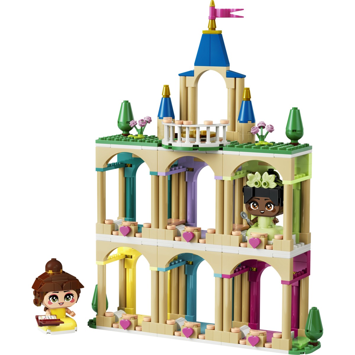 LEGO® ǀ Disney Princess Şato ile Mini Belle ve Tiana 43291 - 5 Yaş ve Üzeri Çocuklar için Yaratıcı Oyuncak Yapım Seti (358 Parça)