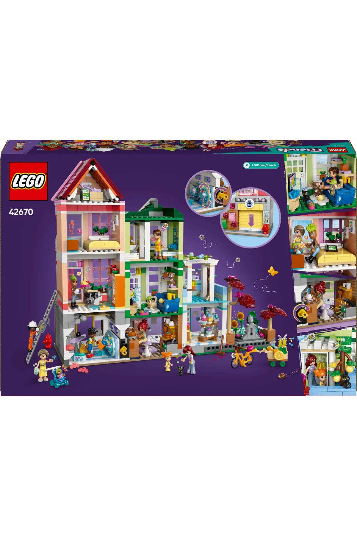 LEGO® Friends Heartlake City Daireleri ve Mağazaları 42670 - 12+ Yaratıcı Oyuncak Yapım Seti (2040P)