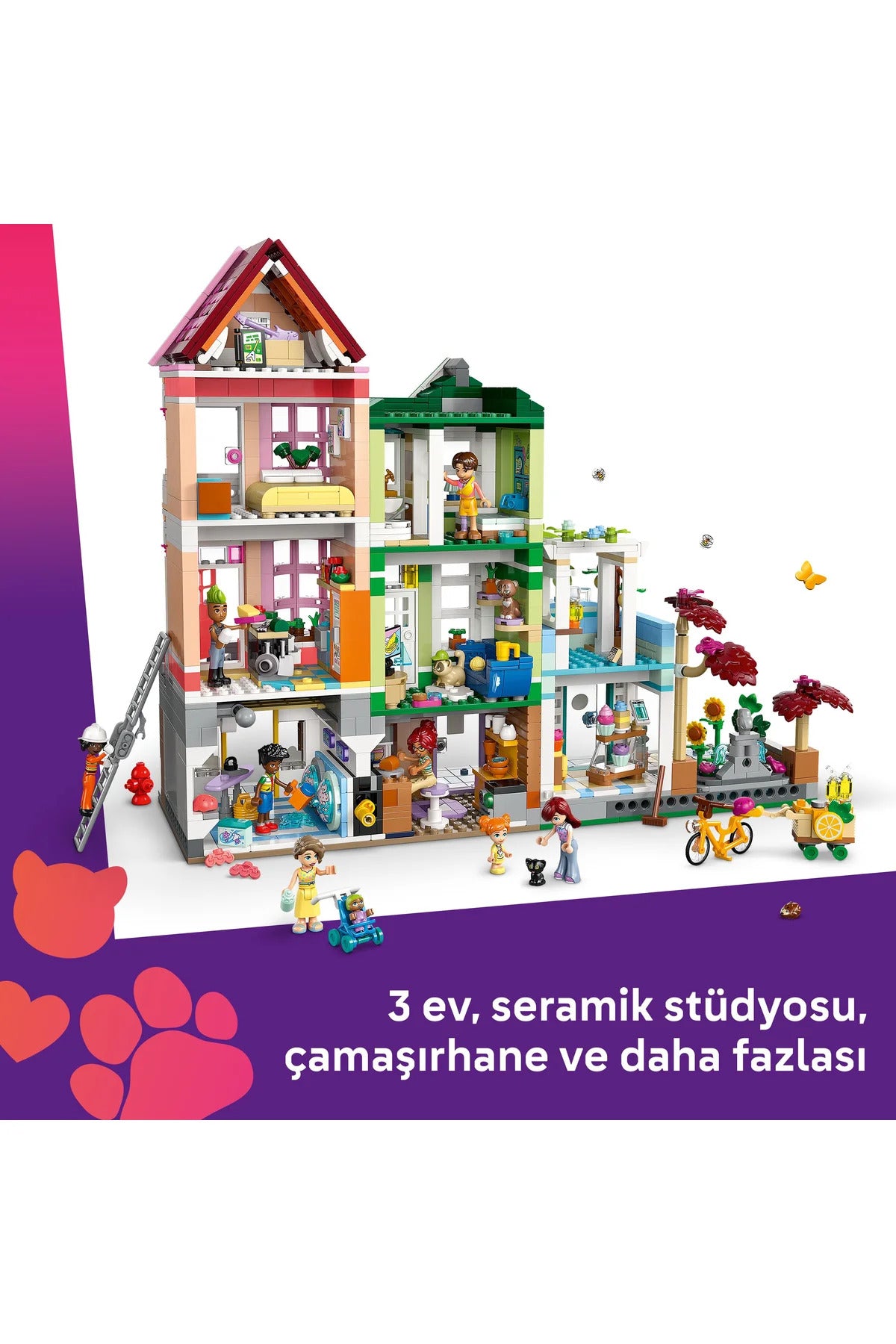 LEGO® Friends Heartlake City Daireleri ve Mağazaları 42670 - 12+ Yaratıcı Oyuncak Yapım Seti (2040P)