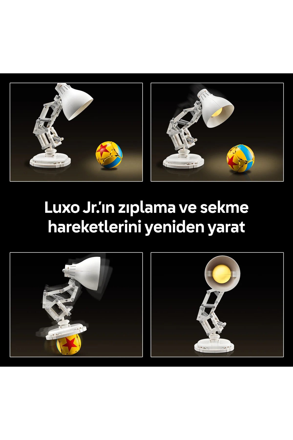 LEGO® Ideas | Disney Pixar Luxo Jr. 21357 - Yetişkinler için Koleksiyonluk Model Yapım Seti (613P)