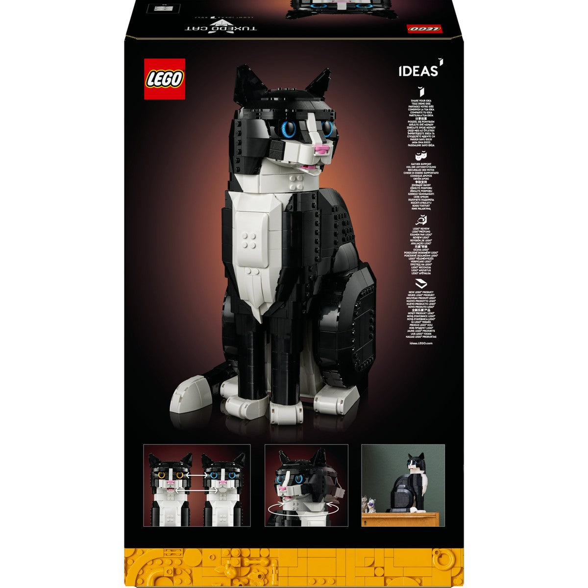 LEGO® Ideas Smokinli Kedi 21349 - Yetişkinler için Model Yapım Seti (1710 Parça)