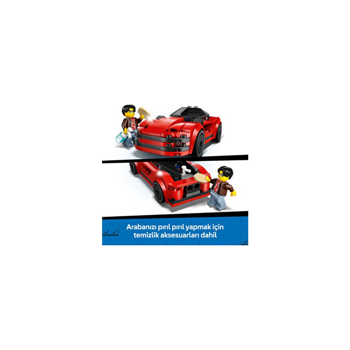 LEGO® Kırmızı Spor Araba 60448 109 Parça Çocuklar İçin Eğlenceli Oyun Seti