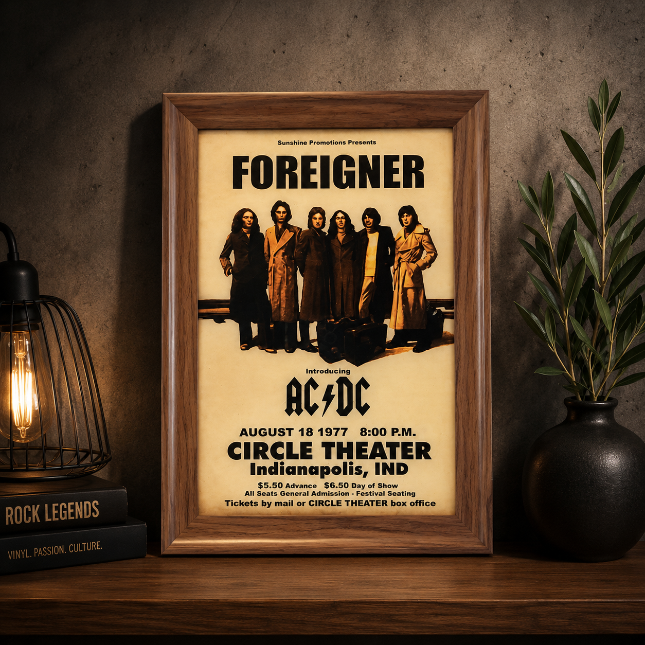 Luzart Premium Epoksi Retro Rock Tablo Koleksiyonu – Çerçeveli, UV Baskı Duvar Dekoru Koleksiyonu