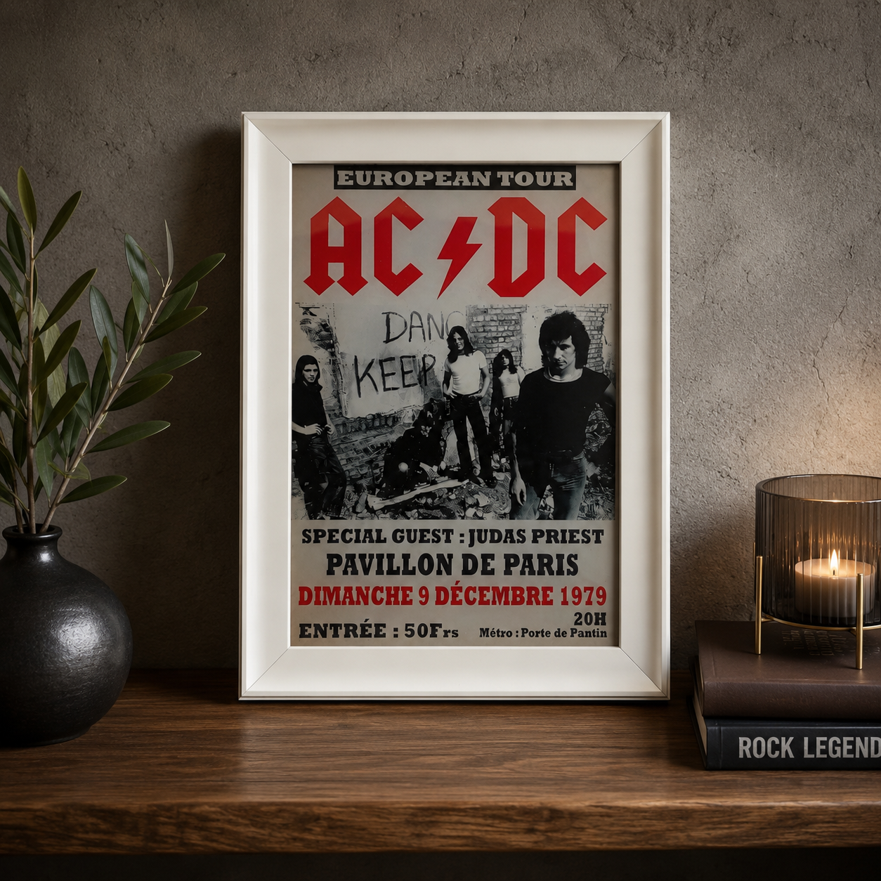 Luzart Premium Epoksi Retro Rock Tablo Koleksiyonu – Çerçeveli, UV Baskı Duvar Dekoru Koleksiyonu
