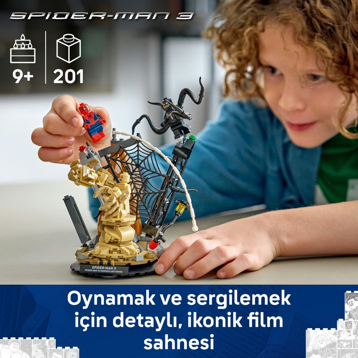 LEGO® ǀ Marvel Efsanevi Savaş: Örümcek Adam, Kum Adam’a Karşı 76334 - 9+ için Yaratıcı Oyuncak Yapım Seti (201 Parça)