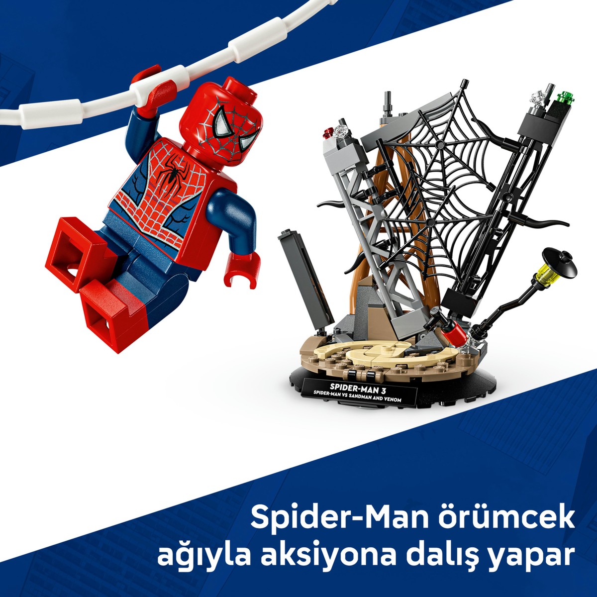 LEGO® ǀ Marvel Efsanevi Savaş: Örümcek Adam, Kum Adam’a Karşı 76334 - 9+ için Yaratıcı Oyuncak Yapım Seti (201 Parça)