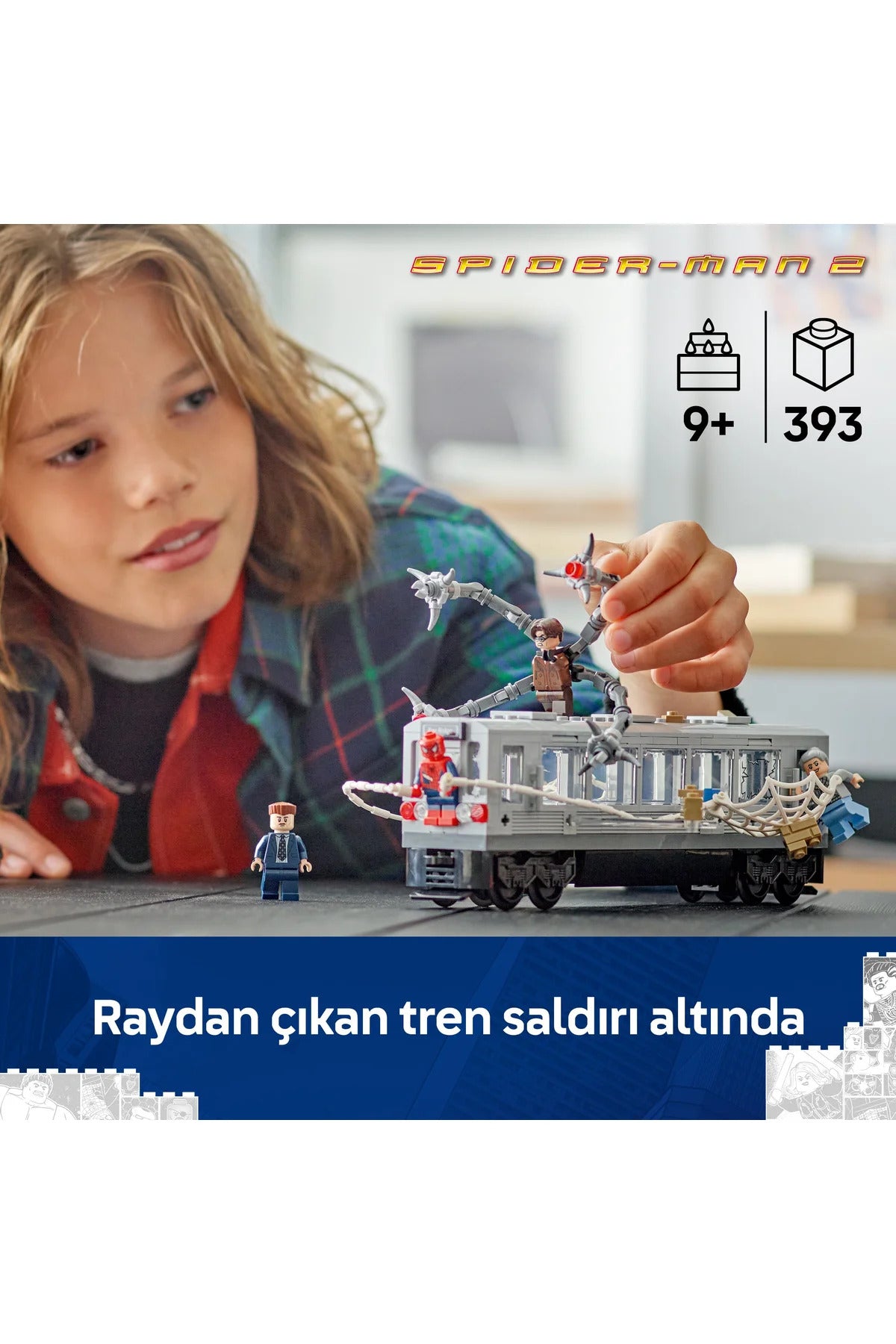 LEGO ® ǀ Marvel Örümcek Adam ile Doktor Oktopus Metro Sahnesi 76321 - 9+ Oyuncak Yapım Seti (393P)