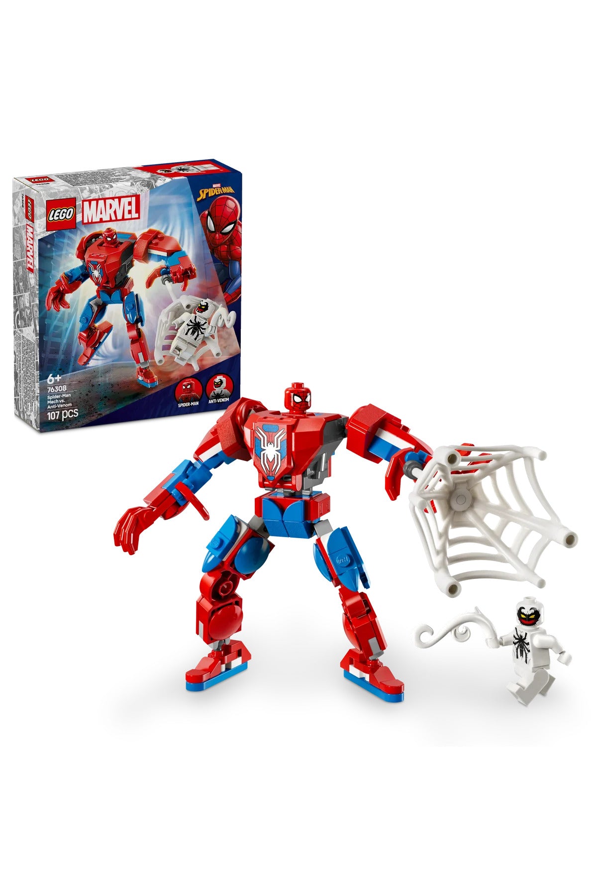 LEGO® Marvel 76308 Örümcek Adam Robotu vs Anti Venom | 6+ Set – Luzart
