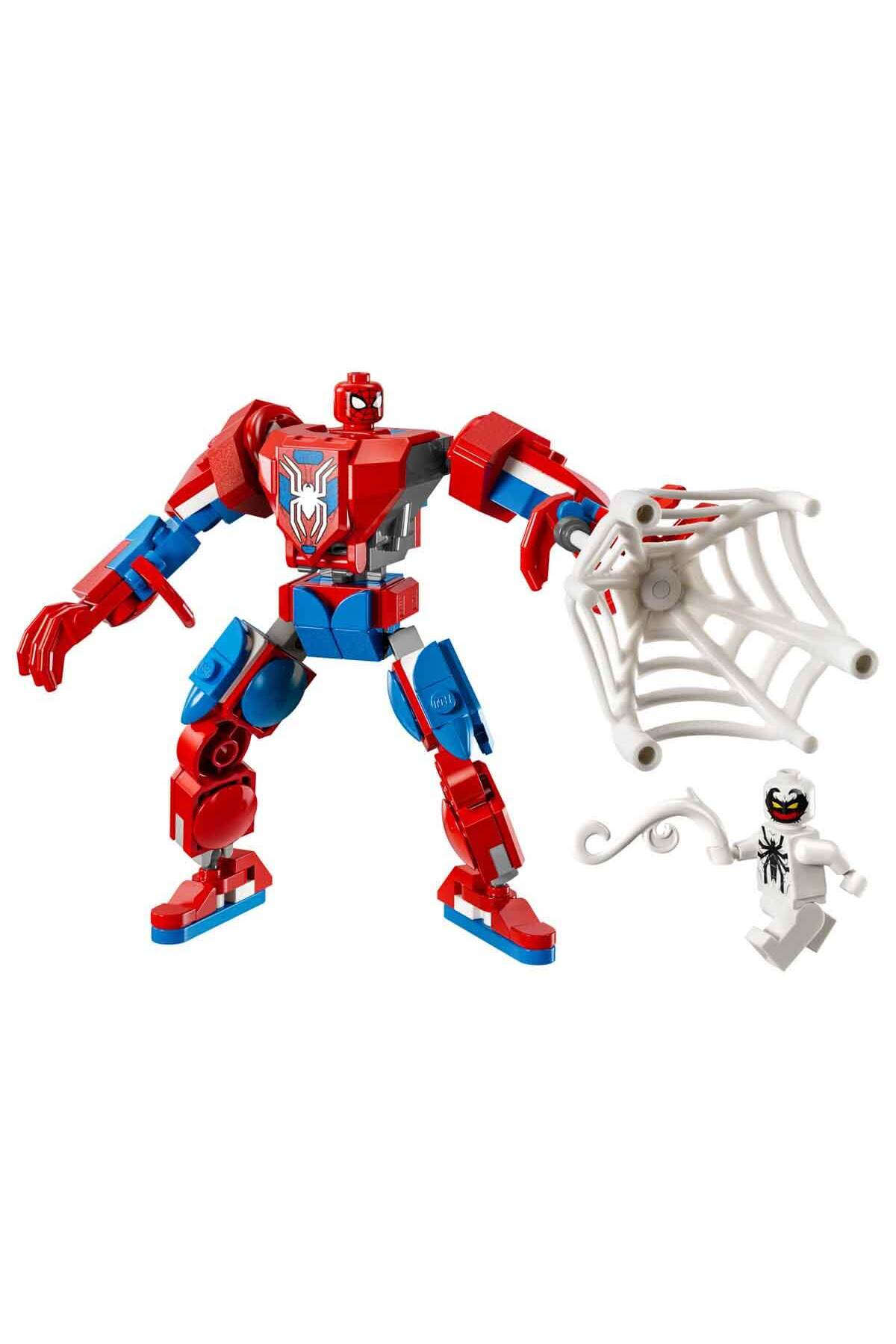 LEGO ® Marvel Örümcek Adam Robotu, Anti Venom’a Karşı 76308 - 6+ Yaratıcı Oyuncak Yapım Seti (107P)