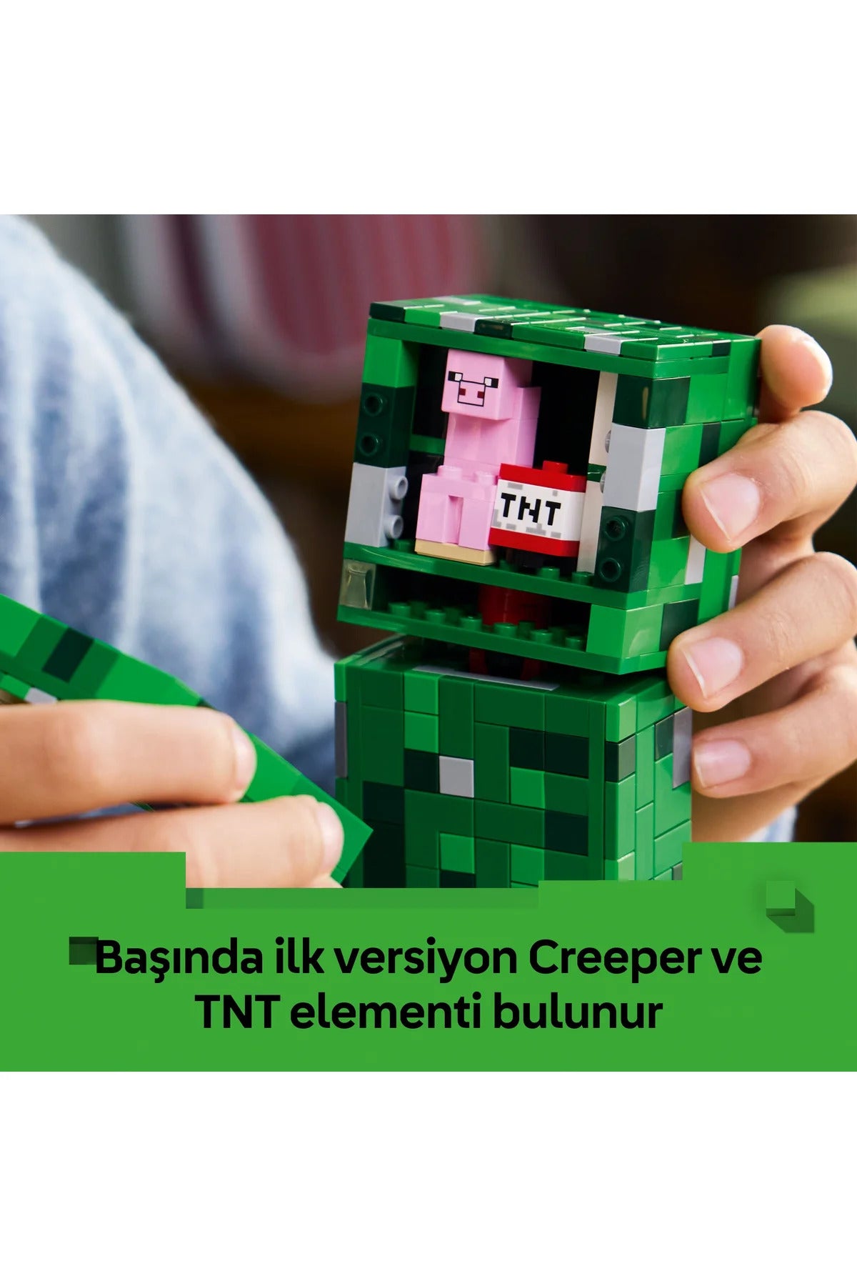 LEGO® Minecraft® Creeper™ 21276 - 10+ Çocuklar için Yaratıcı Oyuncak Yapım Seti (665P)