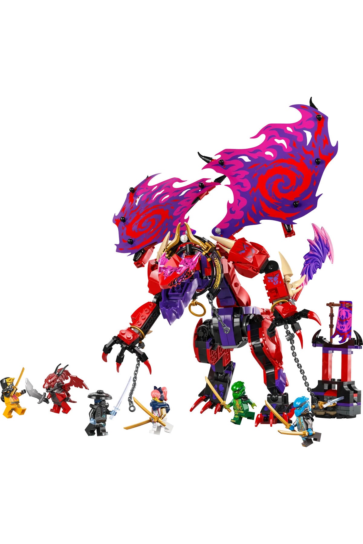 LEGO ® NINJAGO® Thunderfang Kaos Ejderhası 71832 - 8+ Çocuklar için Yaratıcı Oyuncak Yapım Seti (668P)