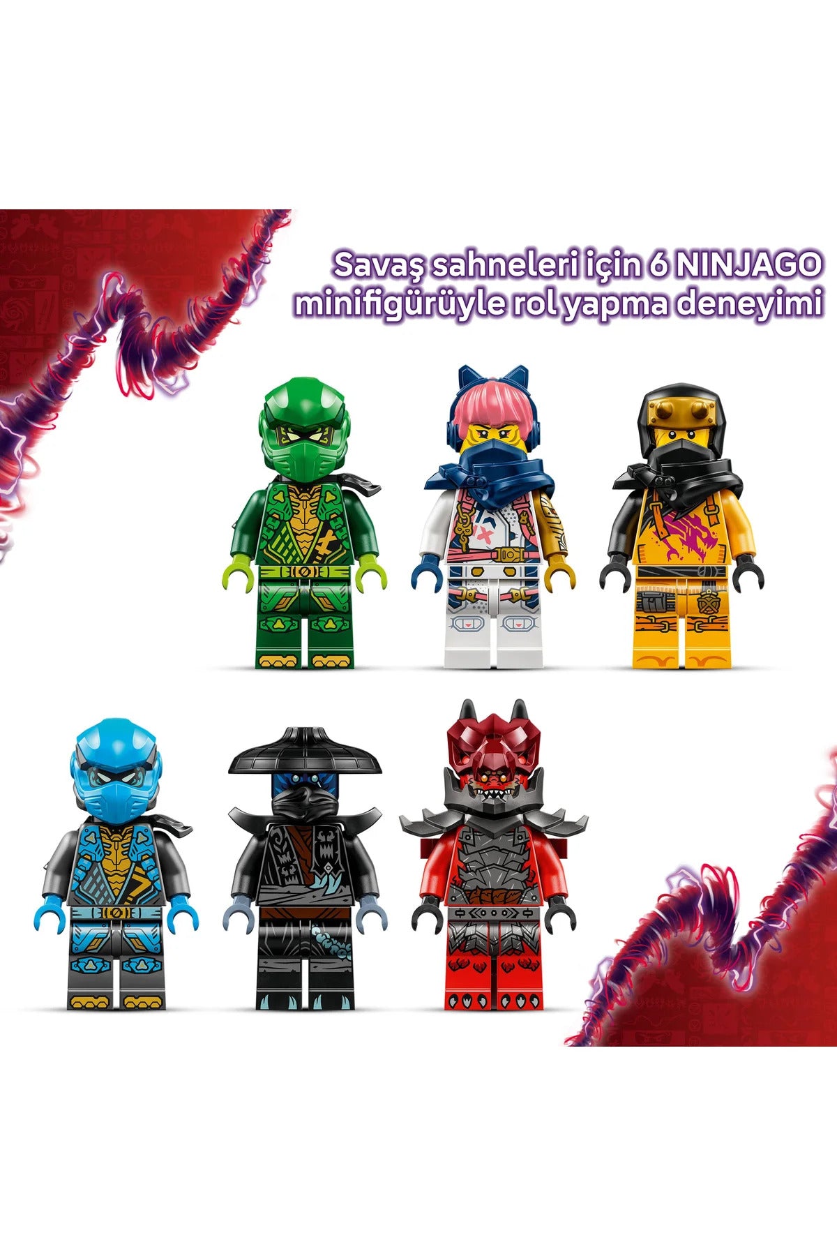 LEGO ® NINJAGO® Thunderfang Kaos Ejderhası 71832 - 8+ Çocuklar için Yaratıcı Oyuncak Yapım Seti (668P)