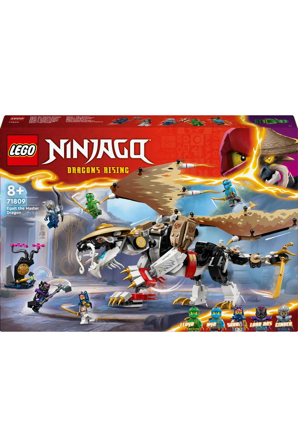 LEGO ® NINJAGO® Usta Ejderha Egalt 71809 - 8+ Çocuklar için Yaratıcı Oyuncak Yapım Seti (532P)