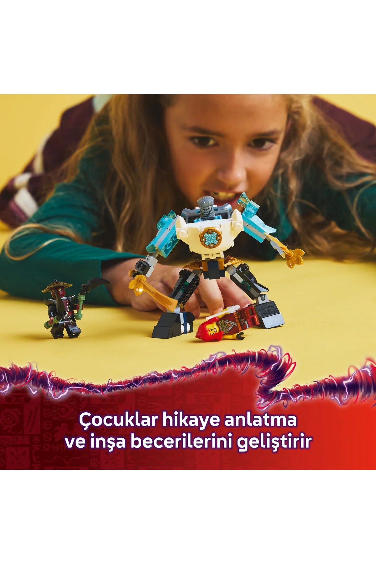 LEGO ® NINJAGO® Zane’in Savaş Zırhı Mech’i 71827 - 6+ Çocuklar için Yaratıcı Oyuncak Yapım Seti (92P)