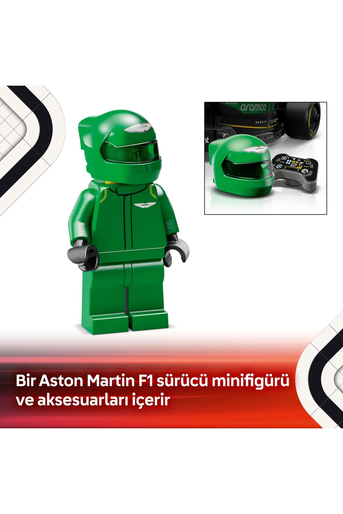 LEGO® Speed Champions Aston Martin Aramco F1® AMR24 Yarış Arabası 77245 - 10+ Oyuncak Yapım Seti (269P)