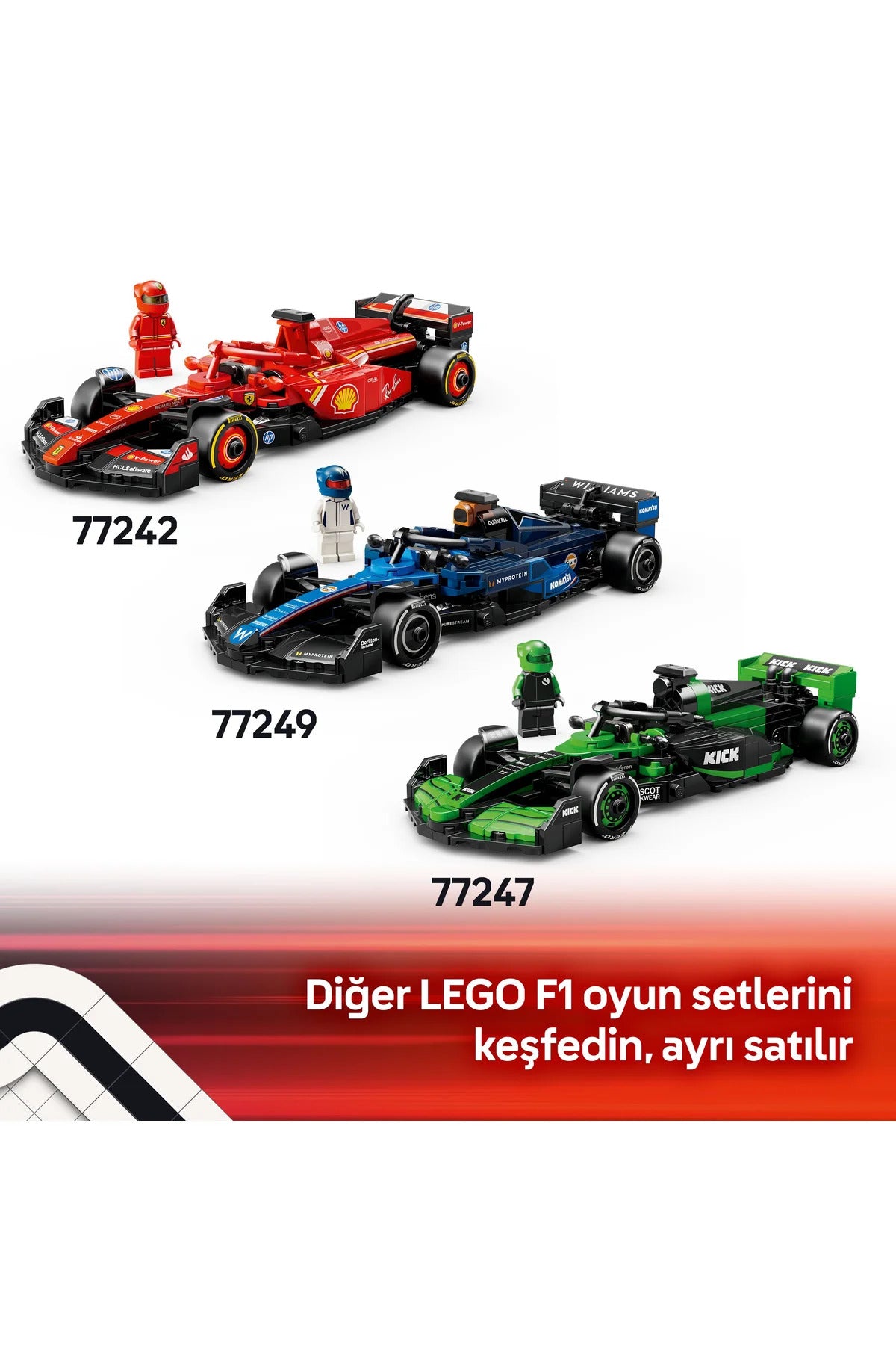 LEGO® Speed Champions Aston Martin Aramco F1® AMR24 Yarış Arabası 77245 - 10+ Oyuncak Yapım Seti (269P)