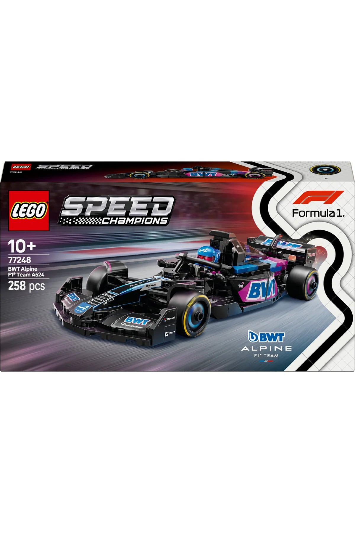 LEGO® Speed Champions BWT Alpine F1® Team A524 Yarış Arabası 77248 - 10+ Oyuncak Yapım Seti (258P)