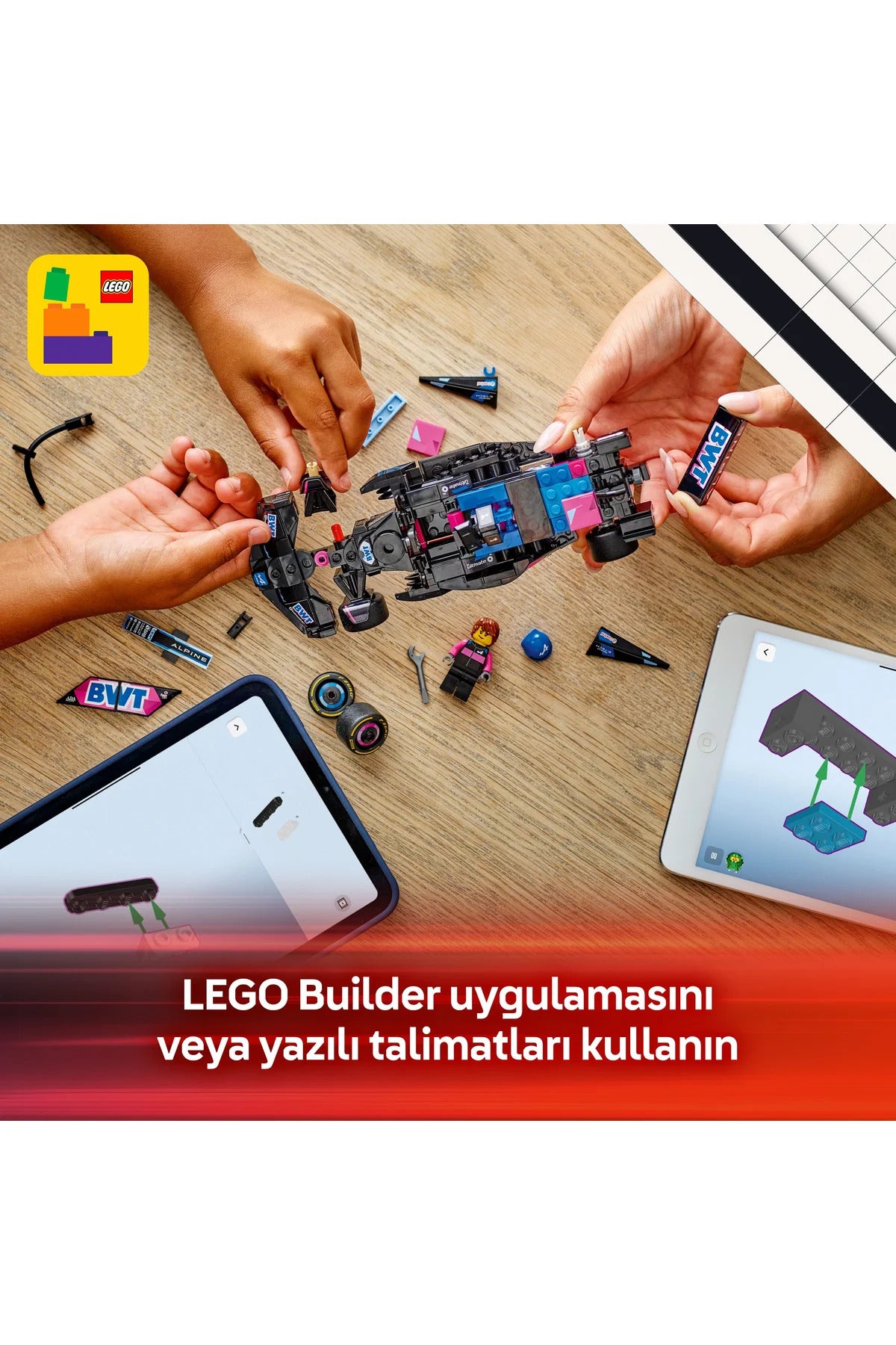LEGO® Speed Champions BWT Alpine F1® Team A524 Yarış Arabası 77248 - 10+ Oyuncak Yapım Seti (258P)