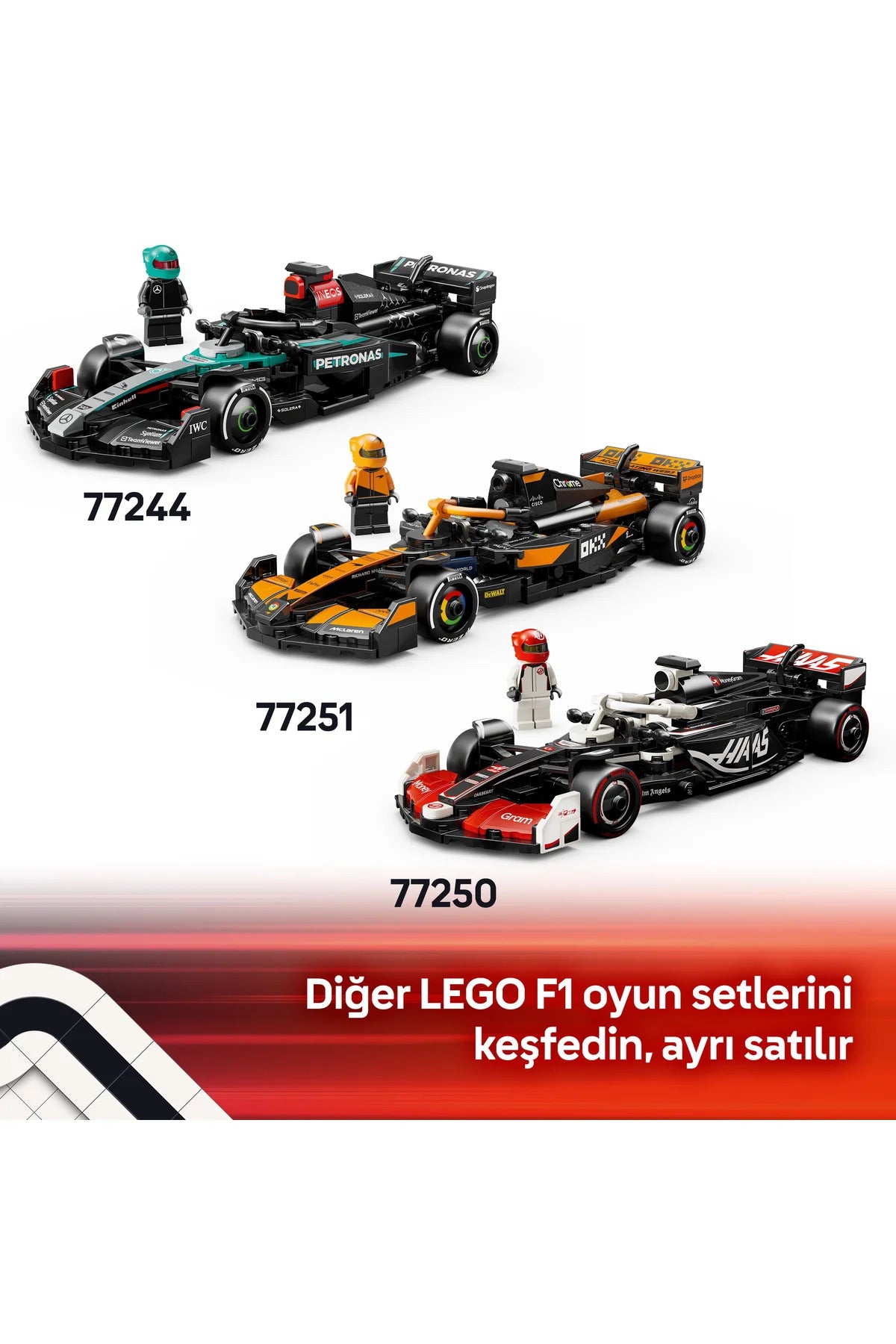 LEGO® Speed Champions BWT Alpine F1® Team A524 Yarış Arabası 77248 - 10+ Oyuncak Yapım Seti (258P)