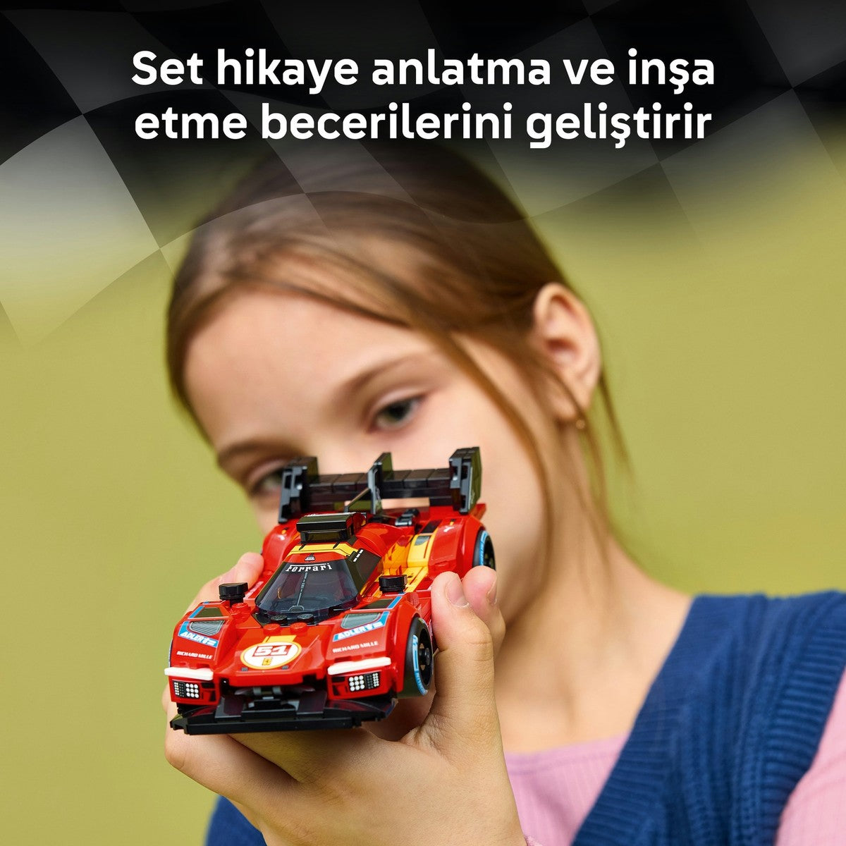 LEGO® Speed Champions Ferrari 499P 77261 - 9 Yaş ve Üzeri için Gerçekçi Detaylar İçeren Yaratıcı Oyuncak Yapım Seti (329 Parça)