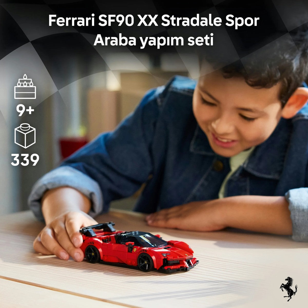 LEGO® Speed Champions Ferrari SF90 XX Stradale Spor Araba 77254 - 9 Yaş ve Üzeri Çocuklar için Yaratıcı Oyuncak Yapım seti (339 Parça)