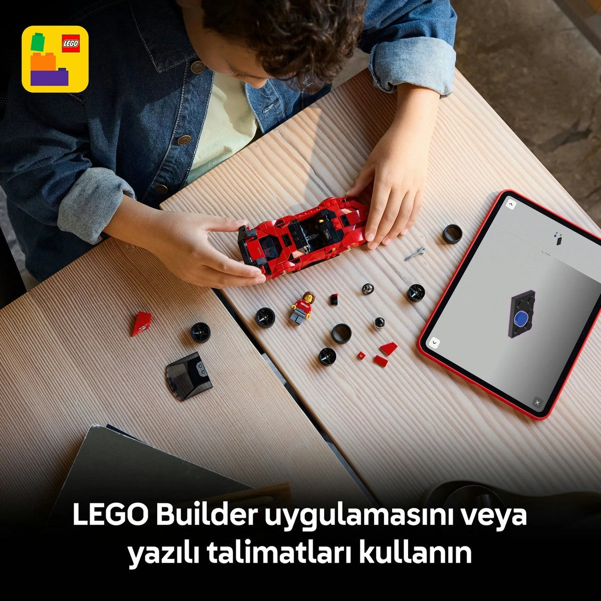 LEGO® Speed Champions Ferrari SF90 XX Stradale Spor Araba 77254 - 9 Yaş ve Üzeri Çocuklar için Yaratıcı Oyuncak Yapım seti (339 Parça)