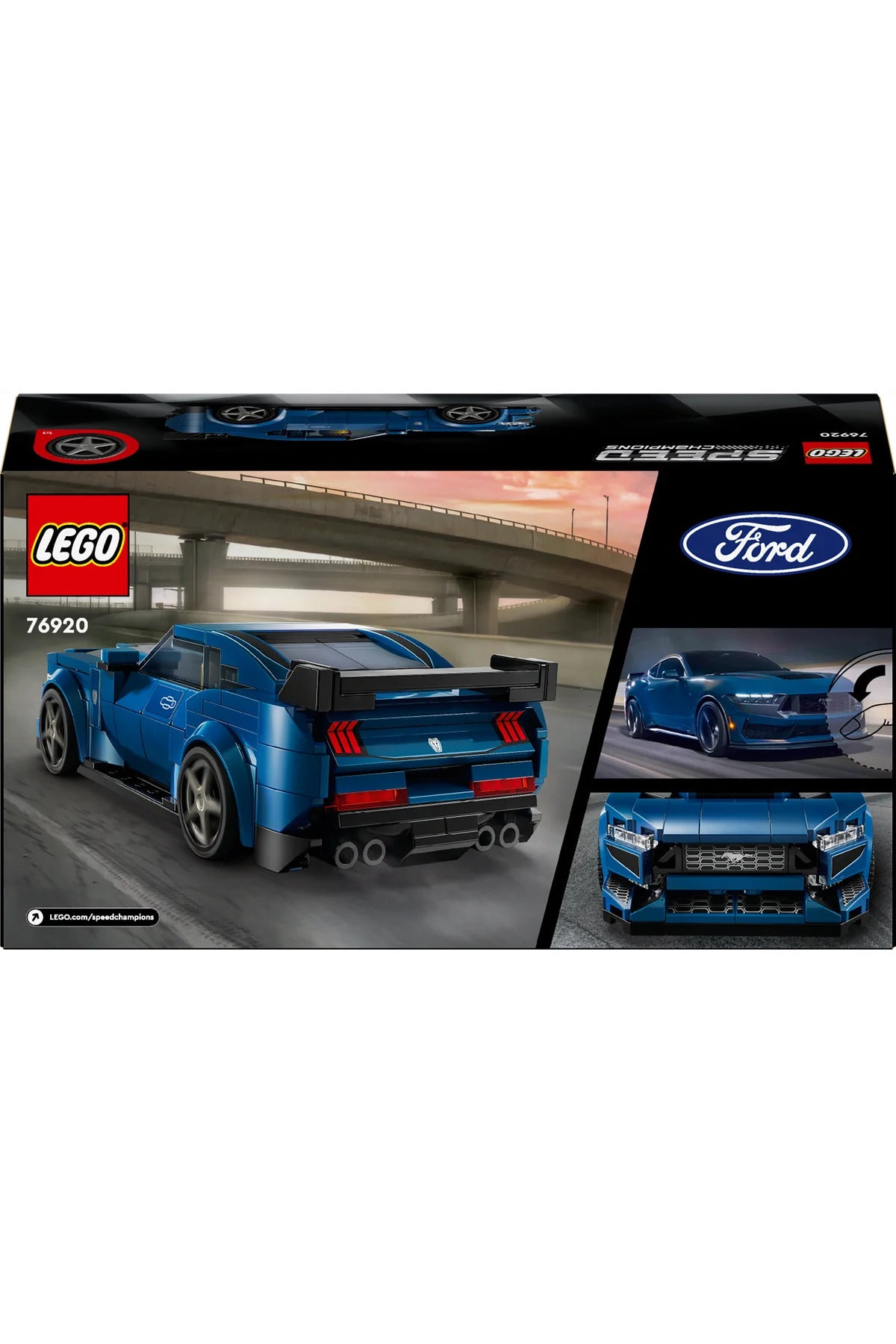 LEGO® Speed Champions Ford Mustang Dark Horse Spor Araba 76920 - 9+ Oyuncak Yapım Seti (344P)