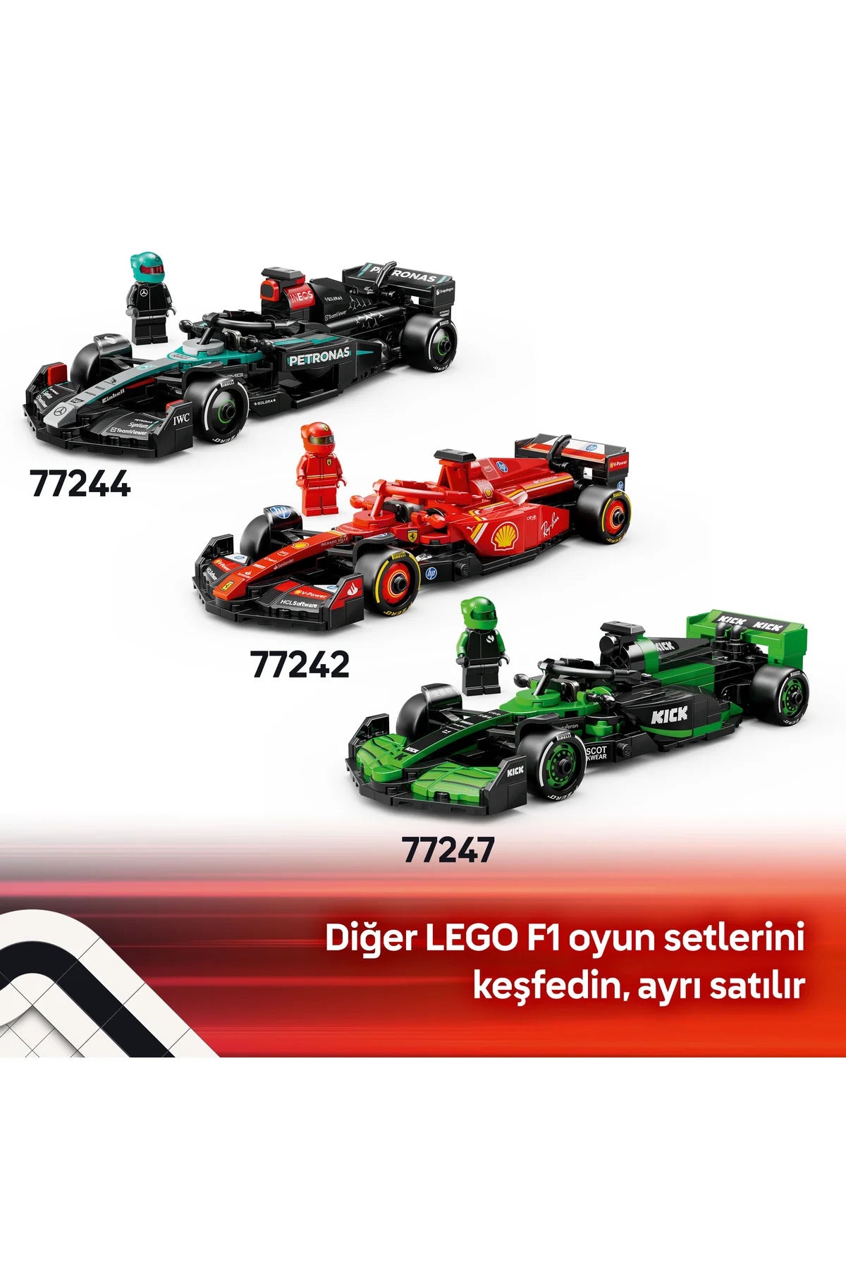 LEGO® Speed Champions McLaren F1® Team MCL38 Yarış Arabası 77251 - 10+ Oyuncak Yapım Seti (269P)