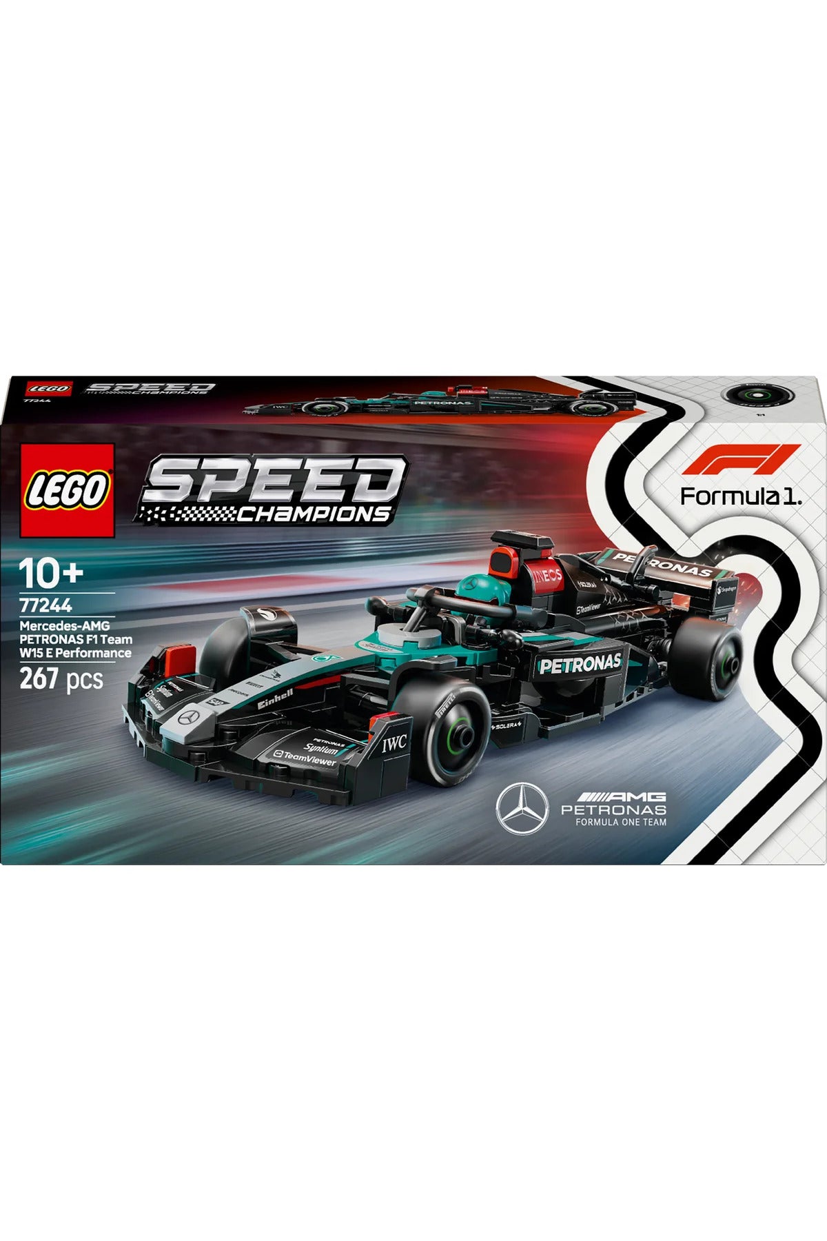 LEGO® Speed Champions Mercedes-AMG F1® W15 Yarış Arabası 77244 - 10+ Oyuncak Yapım Seti (267Pr)